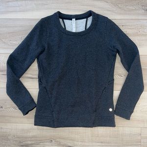 Lululemon Go Endeavour cut out crew neck sweater